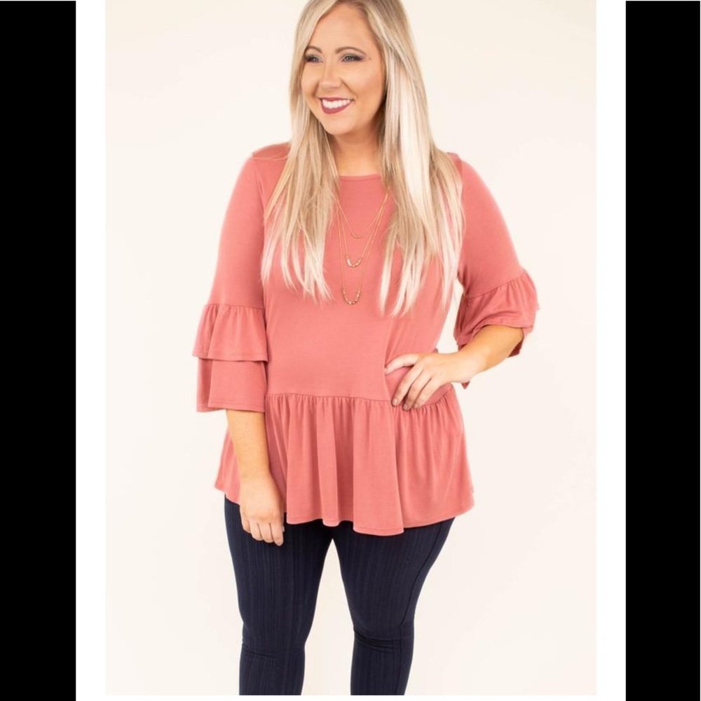 2 Shirts 1 Listing/price for both; 2X mauve&taupe